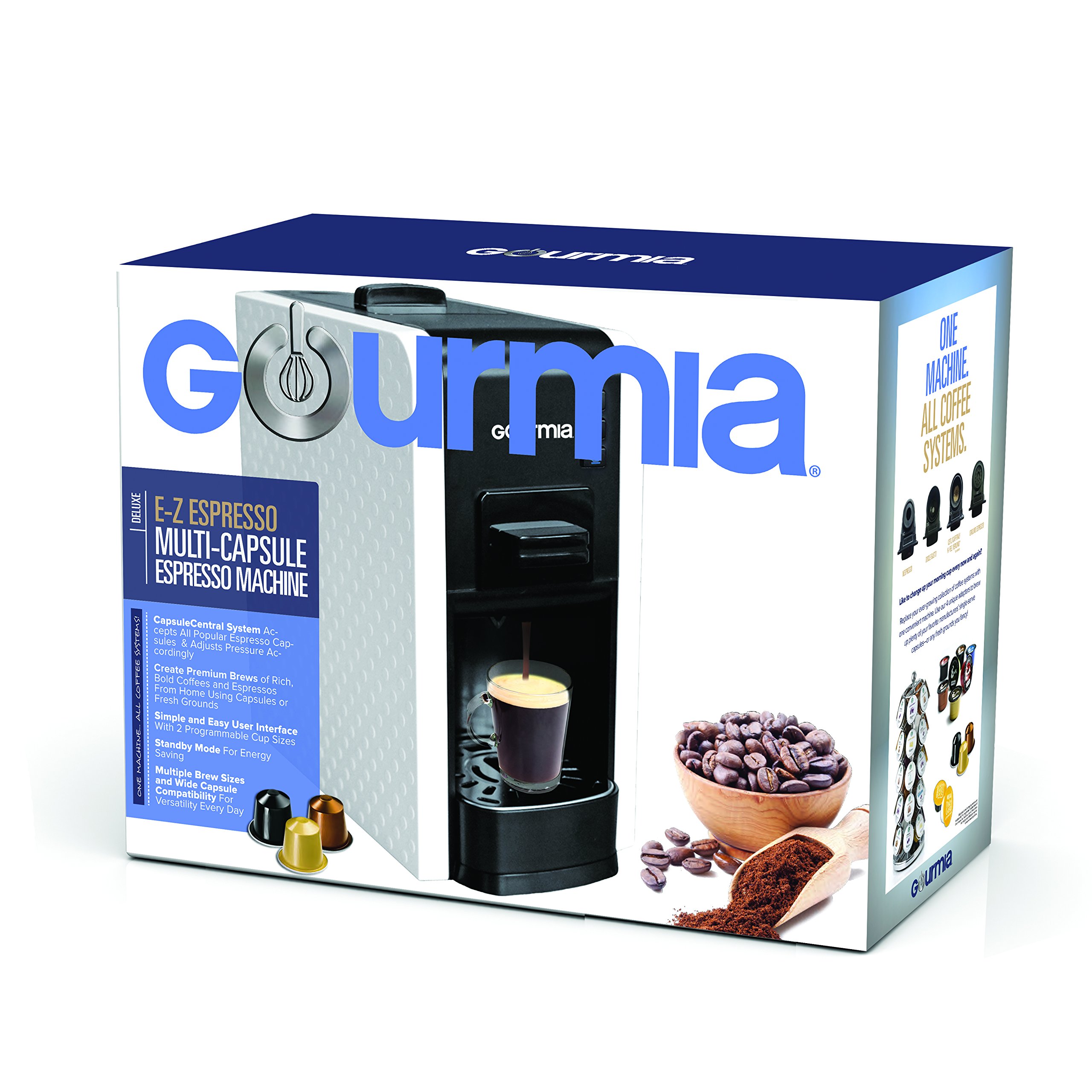 Amazon.com: Gourmia 1 Touch Multi Capsule espresso Coffee Machine